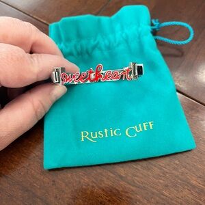 Rustic Cuff Sweetheart Bracelet